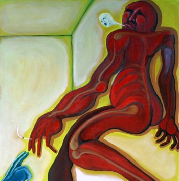 ‘Pass it over’. Painting by Alit Ambara (escalay@centrin.net.id) an artist and activist with Jaringan Kerja Budaya based in Yogyakarta